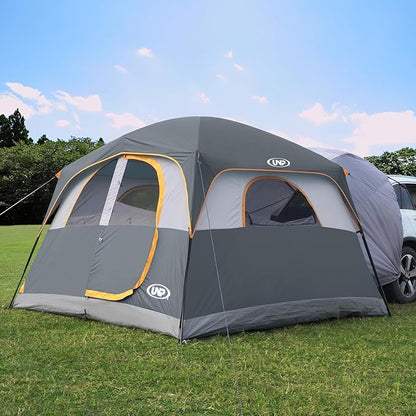 UNP SUV Tent for Camping, 6-Person SUV Tailgate Tent - Easy Set Up with Rainfly, 10'x9'x78in(H)