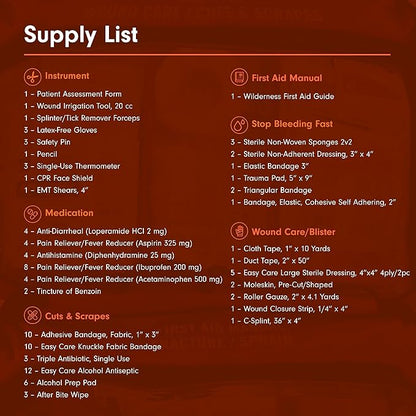 Adventure Medical Kits Sportsman Series Medical Kit - 400 - First Aid Kit for Camping, Hiking, Hunting & More - For 10 People for 14 Days - Includes Bandages, Medicine, Guide Book & More