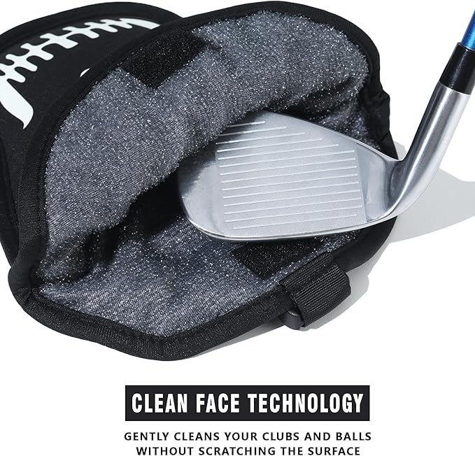 Golf Club Cleaner & Golf Ball Cleaning Bag, Golf Cart Accessories for Men, Washing Machine, Green Clean, Clubs Waterproof & Dry Exterior Bags, Funny Washer Tool, for Golfers