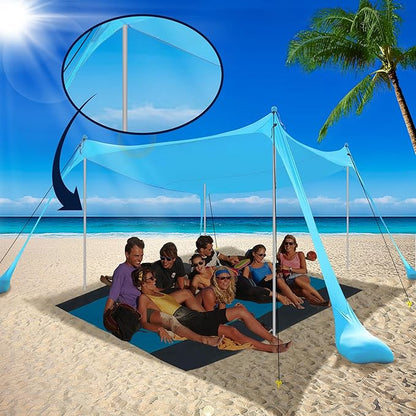 BOTINDO Tent Poles Replacement, Canopy Poles for Beach Accessories 6.5 Feet Beach Tent Canopy Extra Poles for Camping, Hiking, Backpacking, Parties (1)