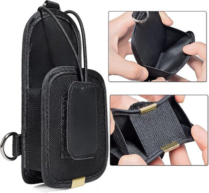 HYS Radio Holder Walkie Talkie Pouch Case for Duty Belt Radio Holster Tactical Hunting Handheld Radio Bag for Motorola GP88S baofeng UV5R UV82 Midland Retevis 2- Way Radio