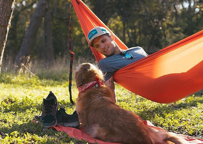 KAMMOK Roo Single UL - Ultralight Camping Hammock, Water Repellent, Portable, Durable, Indoor/Outdoor Hammock Moss Green