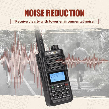 Retevis RA89 Ham Radio Handheld, Dual Band Two Way Radio, Rechargeable Portable Radio with One Key Frequency Match, 2500mAh, IP68 Waterproof, Long Range Walkie Talkies for Emergency Service(2 Pack)