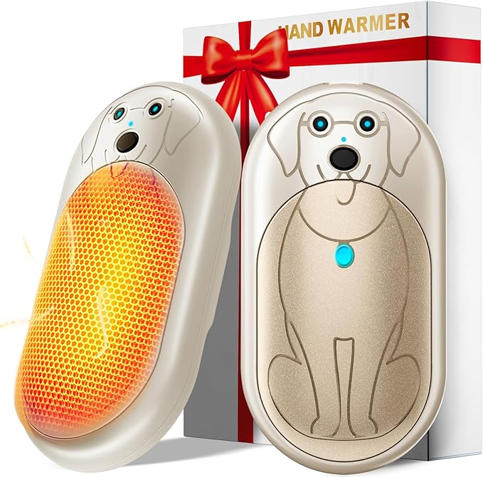 Electric Hand Warmers Rechargeable 2 Pack, 3000Mah*2 Portable Hand Warmer Battery Operated, Fun & Practical & Useful Gifts for Men Chrismas, Outdoor Camping Gifts, Hunting Accessories and Gear