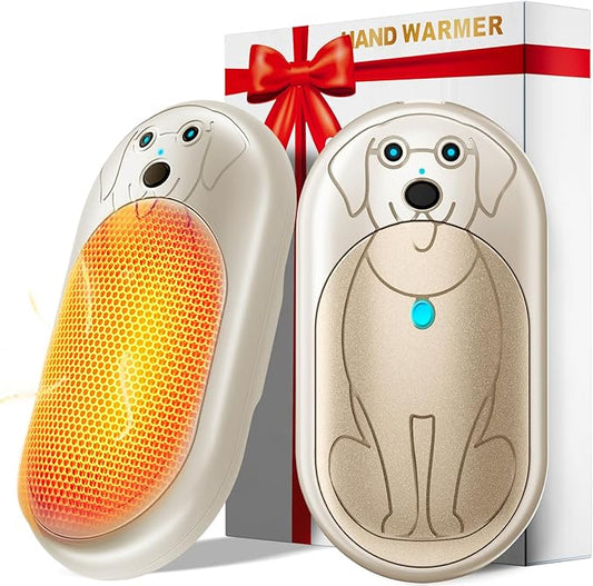 Electric Hand Warmers Rechargeable 2 Pack, 3000Mah*2 Portable Hand Warmer Battery Operated, Fun & Practical & Useful Gifts for Men Chrismas, Outdoor Camping Gifts, Hunting Accessories and Gear
