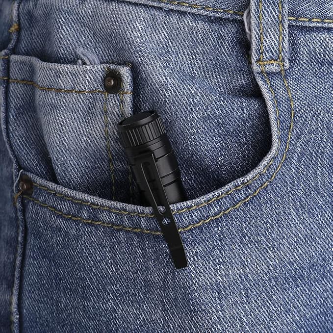 KunHe 6 Pack Small Mini Single Mode Led Powerful Flashlights AAA Battery 1 Mode Flashlight Pen Light Penlight Flashlights Pocket Tiny Compact EDC High Lumens Bright Flashlights