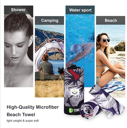 4Monster Camping Towels 3 Size at 1 Pack,Quick Dry Microfiber Towel,Beach Travel Towel Ultra Compact,Soft Gym Towel for Hiking Yoga Travel Sports Backpacking Trip and Pool
