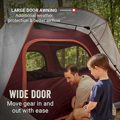 Coleman Skylodge Instant Tent 4/6/8 Person Tent Sets Up in About 1 Minute Weatherproof with Pre-Attached Poles & Carry Bag Made of PFAS-Free Materials