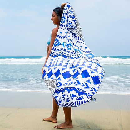 Elite Trend Microfiber Beach Towel - Extra Large 78x35 Inch Sand Free Quick Dry Towel for Travel, Swimming, Pool, Yoga, Hiking, Camping – Lightweight Fast Drying Microfiber Towel Compact for Adults