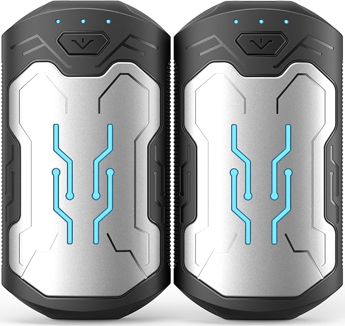 Hand Warmers Rechargeable 2 Pack, ROFWIZ 6000mAh Electric Portable Pocket Heater, are Great Warm Gifts for Women, Men, Heat Therapy, Raynauds, Outdoors, Hunting, Golf, Camping Gear