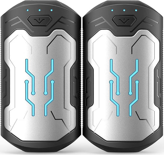 Hand Warmers Rechargeable 2 Pack, ROFWIZ 6000mAh Electric Portable Pocket Heater, are Great Warm Gifts for Women, Men, Heat Therapy, Raynauds, Outdoors, Hunting, Golf, Camping Gear