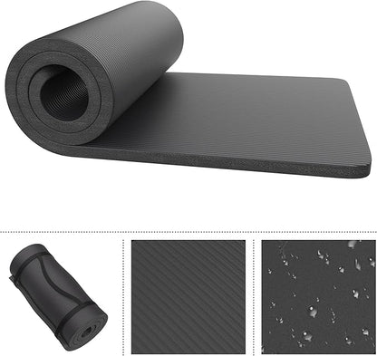 Foam Sleeping Pad for Camping - 0.75-Inch-Thick Waterproof Sleep Pad with Carry Straps for Cots, Tents, or Sleepovers by Wakeman Outdoors (Blue)