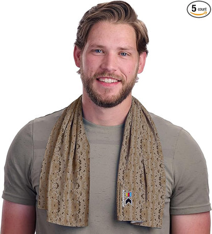 KOOLGATOR SPF 30 Cooling Towel for Face & Neck - Cooling Towels for Sports, Athletes, Gym, and Hot Weather - Men, Women & Kids