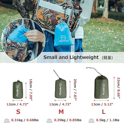 Azarxis Waterproof Camping Tent Tarp Hammock Rain Fly Footprint Ground Cloth Shelter Sunshade Beach Picnic Blanket Mat for Outdoor Camping Park Lawn