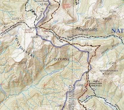 South San Juan Wilderness - Colorado Topographic Hiking Map (2019)