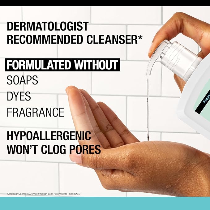 Neutrogena Fragrance Free Ultra Gentle Foaming Daily Cleanser, Hydrating Face Wash for Sensitive Skin, Removes Makeup & Gently Cleanses Without Over Drying, Hypoallergenic, 16 fl. oz