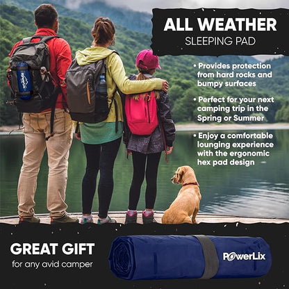 POWERLIX Ultralight Camping Sleeping Pad with Inflation Bag– Compact Lightweight Camping Pad, Outdoor Backpacking Hiking Traveling Airpad Camping Air Mattress Sleeping Mat