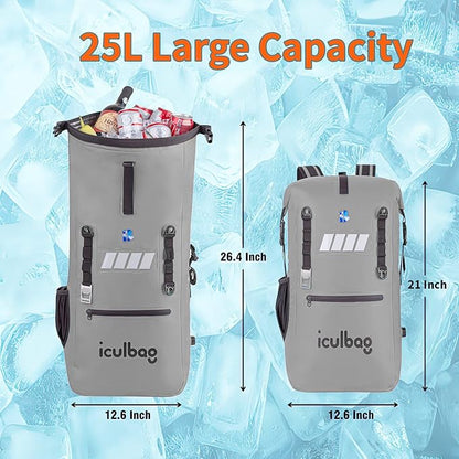 Cooler Bags Insulated Leak Proof Soft Ice 42Cans Large Cooler Backpack Insulated Waterproof Leak Proof Travel Hiking Beach Camping Picnic Lunch Bags for Men Women for 12Hour Cooling