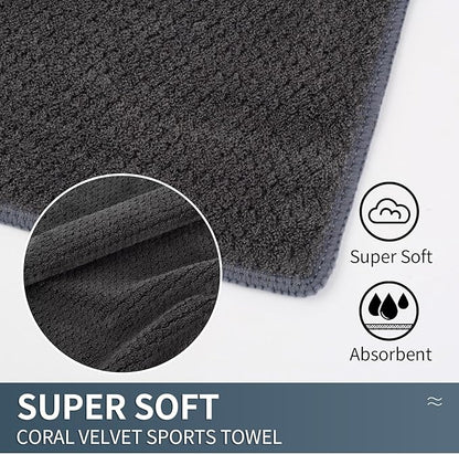 SUNLAND Microfiber Gym Bath Towel Ultra Soft Travel Camping Towel Super Absorbent Swimming Sport Towel for Adults and Children 24inchX48inch