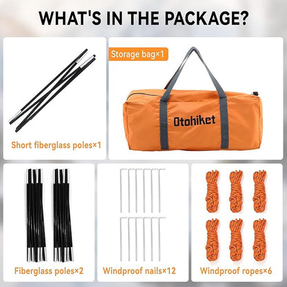 Backpacking Camping Tent Lightweight Portable Waterproof with Carrying Bag for Outdoor Summer Beach