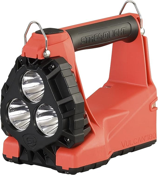 Streamlight 44315 Div 2 Vulcan 180 Vehicle Mount System-12V DC direct wire rack, includes quick release shoulder strap, Orange