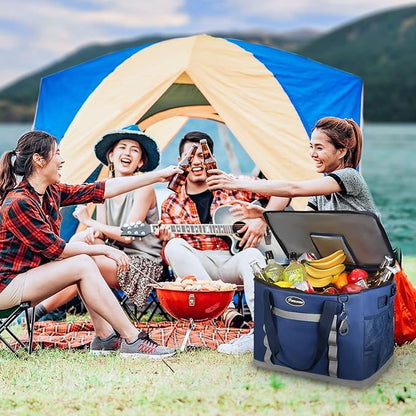 Maelstrom Soft Cooler Bag,Collapsible Soft Sided Cooler,24/30/60/75 Cans Beach Cooler,Ice Chest,Large Leakproof Camping Cooler,Portable Travel Cooler for Grocery Shopping,Camping,Road Trips