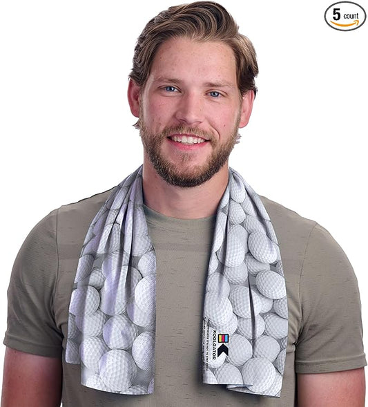 KOOLGATOR SPF 30 Cooling Towel for Face & Neck - Cooling Towels for Sports, Athletes, Gym, and Hot Weather - Men, Women & Kids