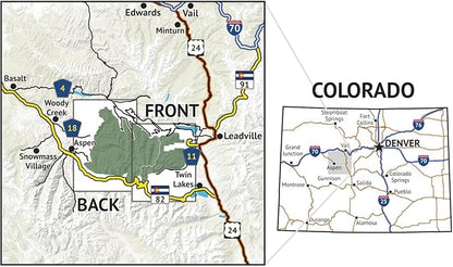 Outdoor Trail Maps LLC Hunter-Fryingpan/Mount Massive Wilderness - Colorado Topographic Hiking Map (2018)