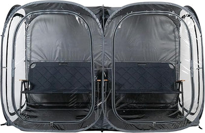 WeatherPod® The Original Shark Tank Side-by-Side™ 2-4 Person Pop-Up Pod - Stay Warm, Dry, and Out of The Sun - Weather Pod for Sports, Rain, or Wind - Simple to Set Up and Tear Down
