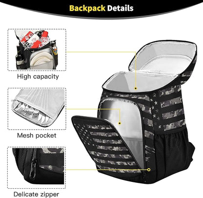 Cooler Backpack Insulated Leak Proof Beach Cooler Bag 30 Cans Waterproof Lightweight Soft Lunch Picnic Cooler for Men Women