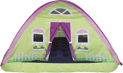 Pacific Play Tents 19601 Kids Cottage House Bed Tent Playhouse - Fits Full Size Mattress , Pink
