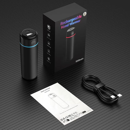 Rechargeable Hand Warmers, Electric Portable Hand Warmer, Split USB-C, Cool Cute Stuff Gadgets, Camping/Travel Essentials & Stocking Stuffers Gifts
