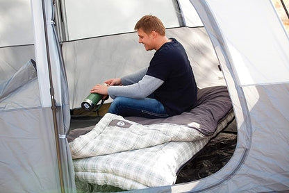 Coleman Heritage Big & Tall Cold-Weather Sleeping Bag - 10F Camping for Adults, Comfortable & Warm Flannel for Outdoor Use, Fits Adults up to 6ft 7in Tall