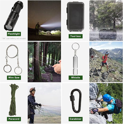 Gifts for Men Dad Him Husband Fathers Day - Survival Kit - Survival Gear and Equipment- Camping Accessories Cool Gadget Birthday Day Gifts for Men Husband Guy