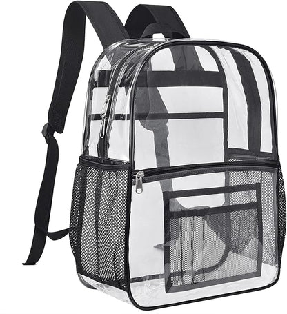 USPECLARE Clear Backpack for Stadium Approved 12×6×12, Water proof Clear Bag for Stadium Events and Concert Work Sport Event