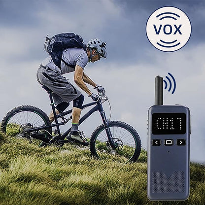 Retevis RB19P High Power Walkie Talkie for Adults, GMRS Long Range Two Way Radio, Mini, NOAA, USB-C, Emergency Alert, for Outdoor Hiking Skiing Navy Blue