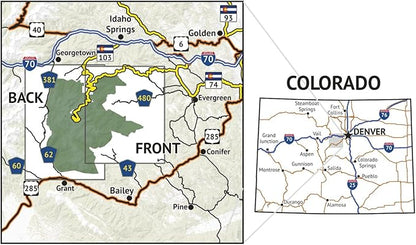 Mount Evans Wilderness - Colorado Topographic Hiking Map (2018)