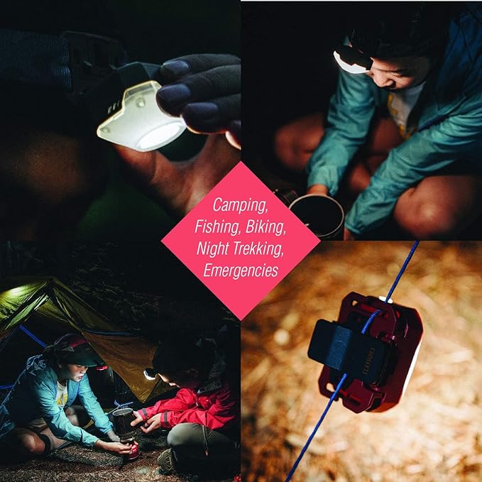 Claymore Heady2 (Black) - Rechargeable LED Headlamp Flashlight, Lightweight for Camping, Running, Hiking, Emergency & Industrial Use. USB-C Charging, Up to 40 Hours Battery Life, Waterproof.