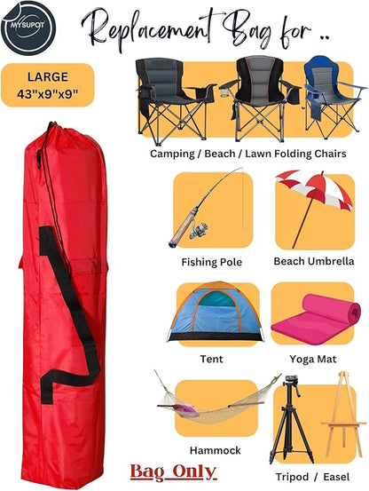 Replacement Bag for Folding Camping Chair, Portable Camp Chair, Hammock, Yoga Mat, Umbrella, Tents, Tripods, Fishing Poles - 420D Oxford Polyester Fabric