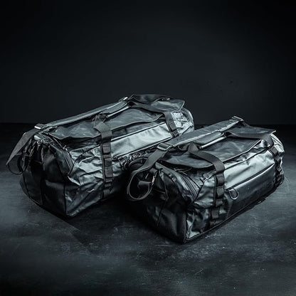 Eberlestock Hyllus Duffel Bag for Men - Durable, Water-Resistant, Small Men's Duffle Bag with Zipper Pockets, Ideal for Travel & Gym, Tactical Gear Bag, Hunting, Fishing, Camping - Dry Earth, 65L