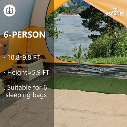 2-12 Person Tents for Camping Waterproof, Backpack Double Layer Tents, Perfect Picnics, Fishing and Backyard Camping