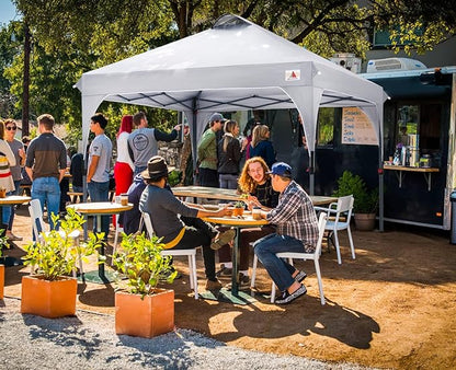 ABCCANOPY Outdoor Pop up Canopy Tent, 8x8 Instant Portable Canopy for Camping, Beach, Backyard, Gray