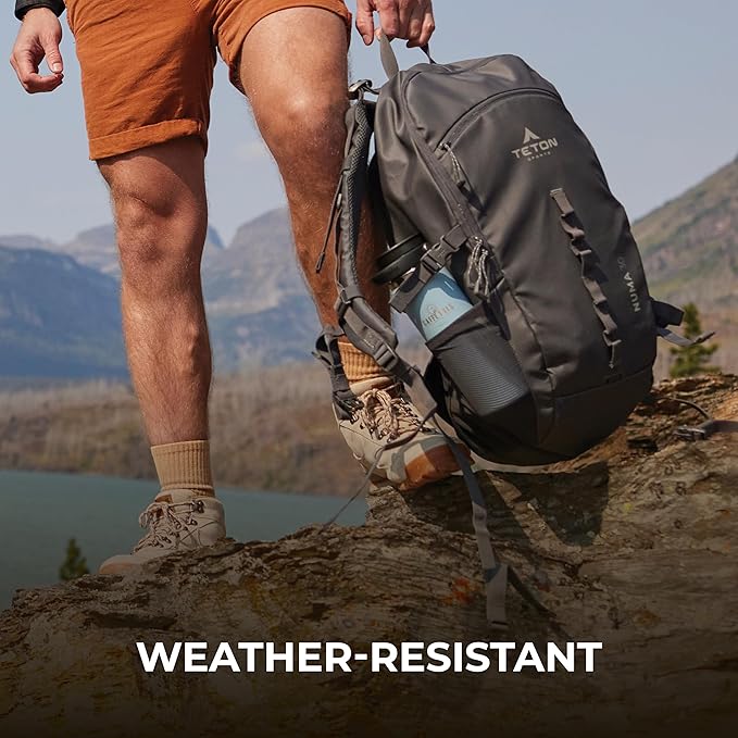 Teton 45L Numa backpack, durable and ready for hiking, camping or backpacking. Perfect lightweight travel bag with more room than you think, Granite
