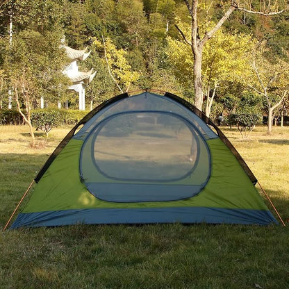 3-4 Season 2 3 Person Lightweight Backpacking Tent Windproof Camping Tent Awning Family Tent Two Doors Double Layer with Aluminum rods for Outdoor Camping Family Beach Hunting Hiking Travel