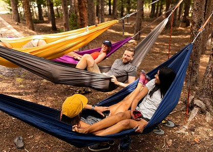 KAMMOK Roo Single UL - Ultralight Camping Hammock, Water Repellent, Portable, Durable, Indoor/Outdoor Hammock Moss Green