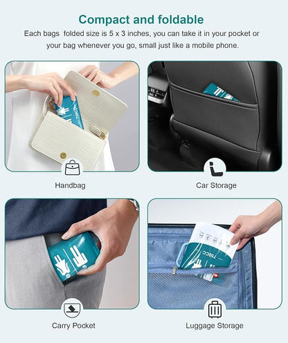 Pee Bags for Travel for Men,Disposable Urine Bags with Handle,Emergency Toilet Pee Bags,Pee Bags for Travel for Women Men,Pregnant,Patient,Kids,Travel,Car,Camping,Hiking