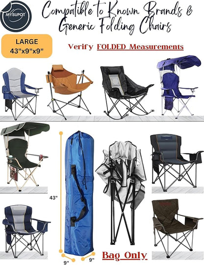 Replacement Bag for Folding Camping Chair, Portable Camp Chair, Hammock, Yoga Mat, Umbrella, Tents, Tripods, Fishing Poles - 420D Oxford Polyester Fabric