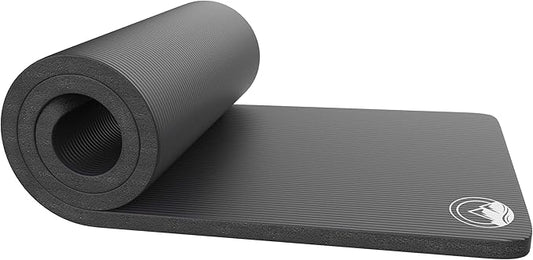 Foam Sleeping Pad for Camping - 0.75-Inch-Thick Waterproof Sleep Pad with Carry Straps for Cots, Tents, or Sleepovers by Wakeman Outdoors (Blue)
