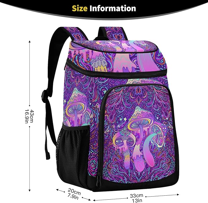Cooler Backpack Insulated Leak Proof Beach Cooler Bag 30 Cans Waterproof Lightweight Soft Lunch Picnic Cooler for Men Women