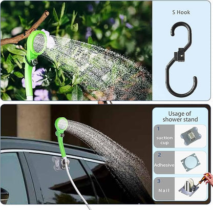 Portable Camping Shower Pump for Traveling: Water Pump with 6000mA Rechargeable Battery & Bucket for Family Camping Trip